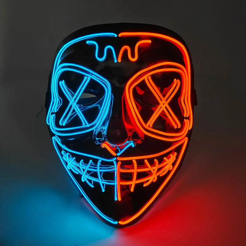 Halloween Party Supplies Luminous LED Purge Mask