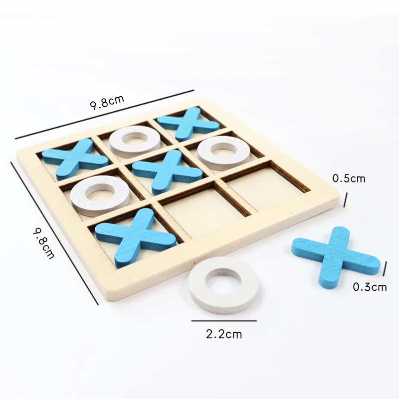 Montessori Play Game Wooden Toy Mini Chess Interaction Puzzle