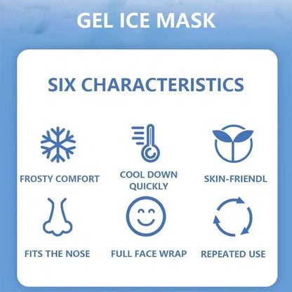 Face Cooling Mask Gel Eye Mask Ice Pack Cooling PVC Hot Cold Therapy Skin Care