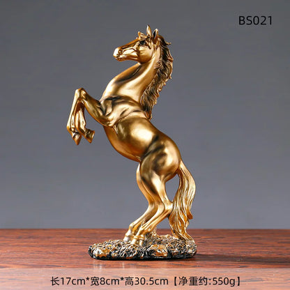 Home Resin Victory Horse Statue Animal Figurines