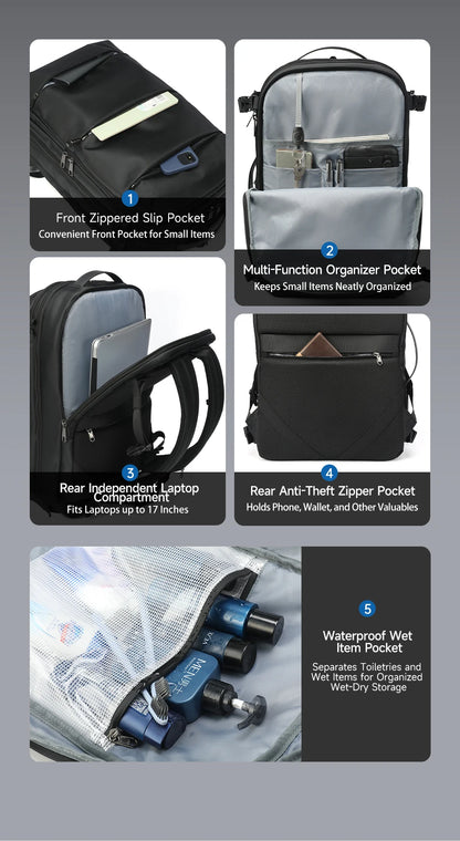 Tigernu Vacuum Compression Backpacks Men Travel