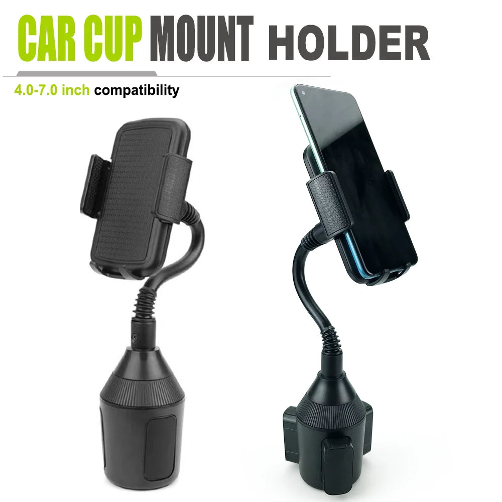 360° Adjustable Car Cup Holder Universal Car Phones Mount