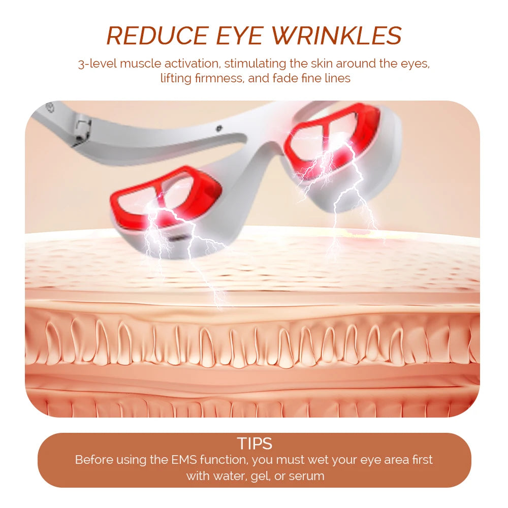 Electric Eye Massager Red Light Relieves Eye Fatigue