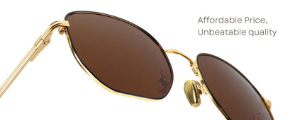 Fashion Hexagon Polarized Retro Sunglasses for Men Women-Vintage