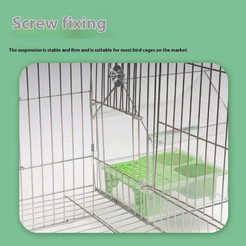 Hanging Parrot Feeder Prevent Scattering Bird Feeding Bowl