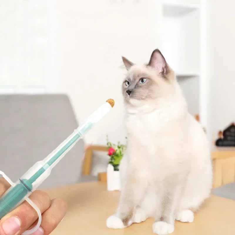 Pet Medicine Feeder Dispenser Cat Tablet Syringe Feeder