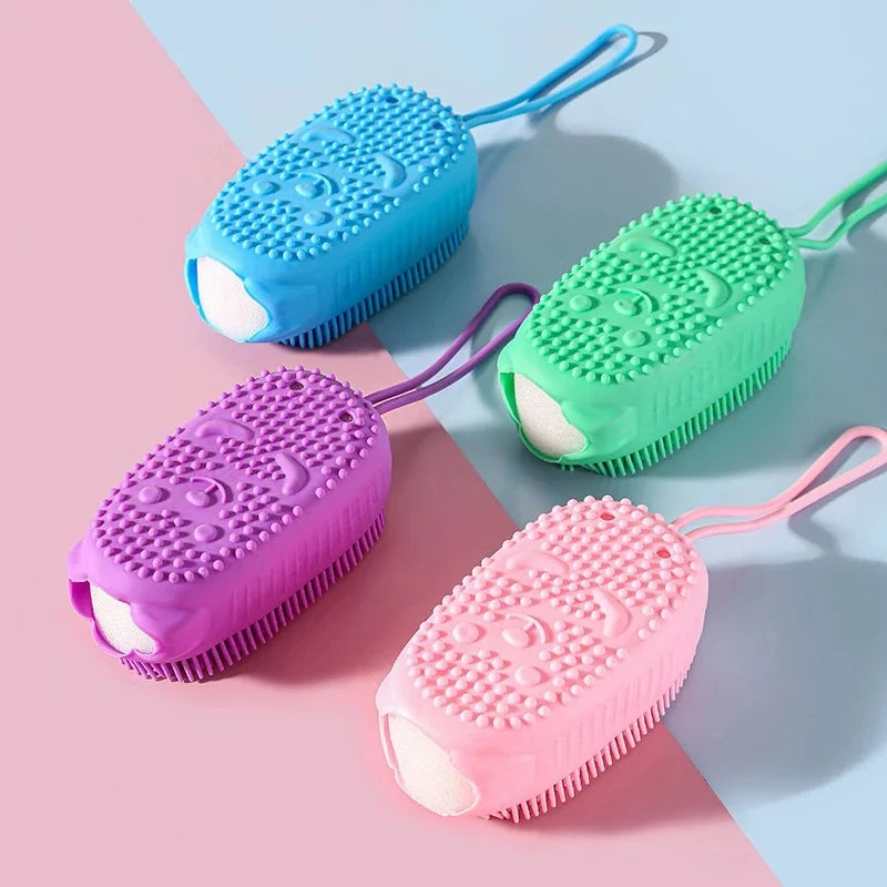 Double Side Silicone Bubble Bath Body Brush