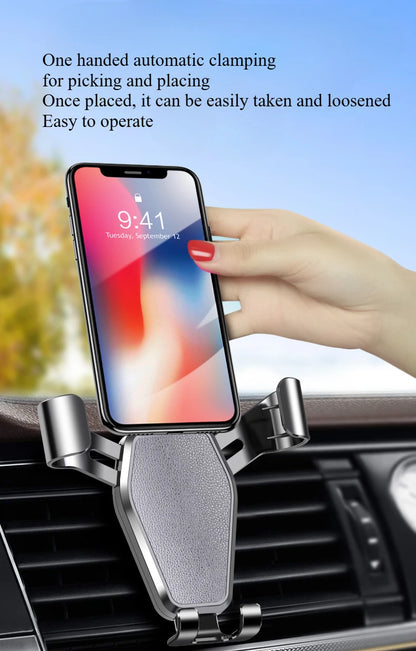 Universal Gravity Auto Phone Holder Car Air Vent Clip Mount