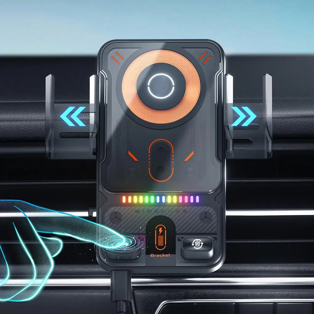 Car Wireless Charger Magnetic Auto Car Holder Phone Mount