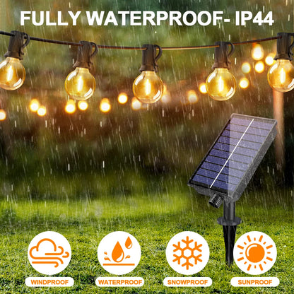 G40 Outdoor Solar String Light Garland LED Solar String Lights