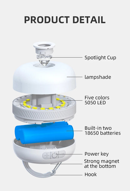 LV10 Outdoor LED Camping Flashlight Rechargeable