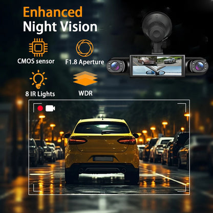4 Channel Dash Cam 360° Car Video Recorder Black Box