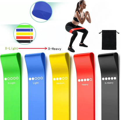 Tpe Resistance Bands Fitness Set Rubber Loop Strength