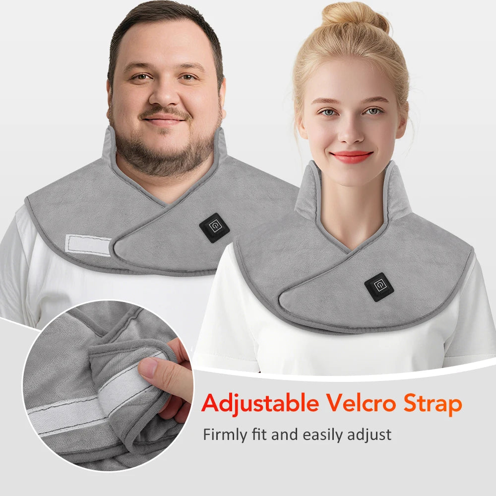 Electric Heating Shoulder Neck Pads Cervical Shawl Massager