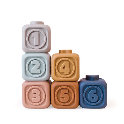 Baby Montessori Silicone Building Blocks Koala Squeeze Stacker
