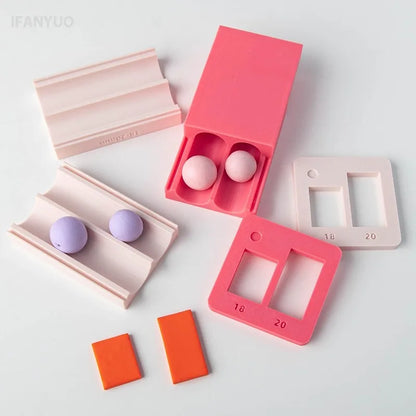 Soft Ceramic Round Ball Rolling Mold Kit Clay
