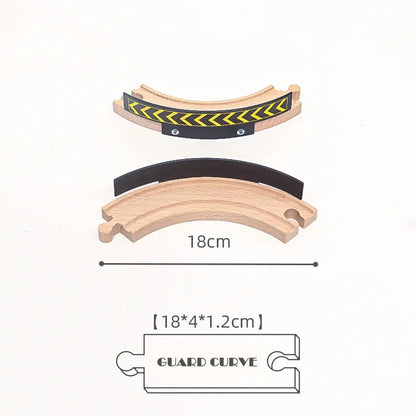 New Kinds Wooden Track Parts Beech Wooden Railway Train