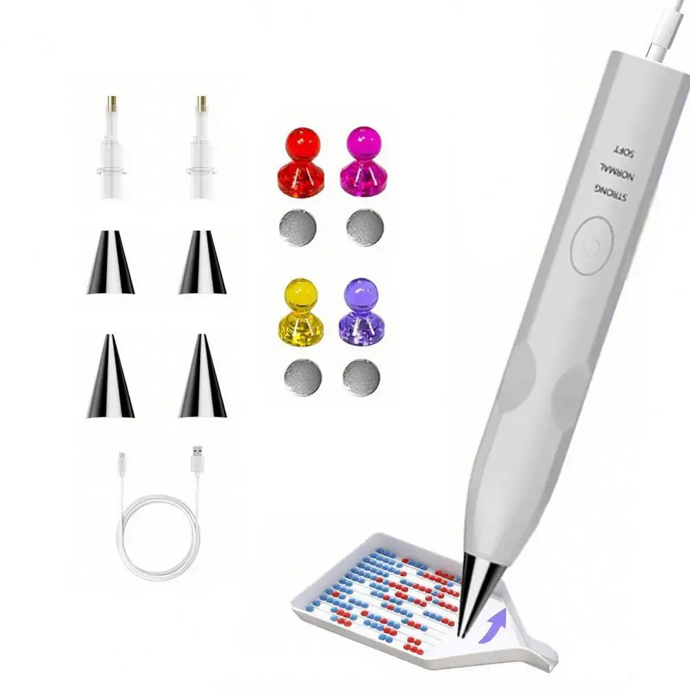 Electric Diamond Art Pen Vacuum Diamond Placement Tool