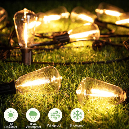Outdoor String Lights 110V/220V LED Patio Hanging Lights