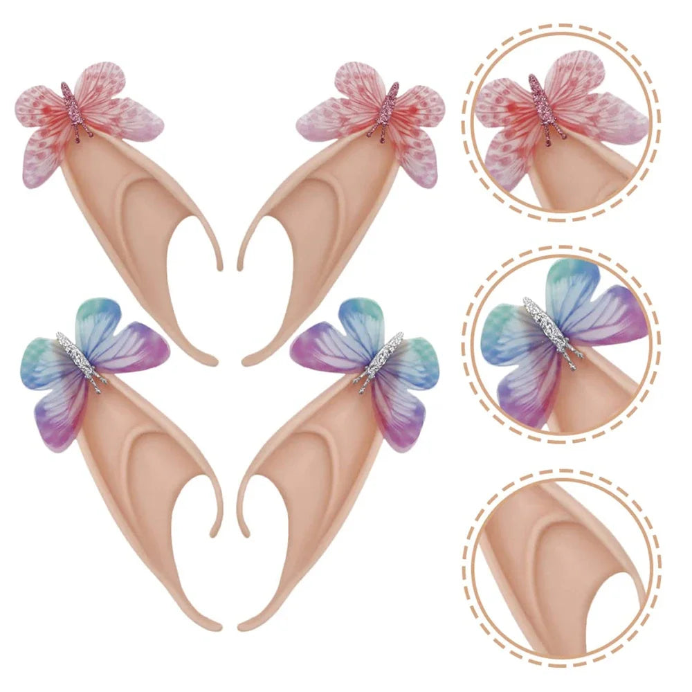 Latex Elf False Ears Fairy Angel Butterfly Ears