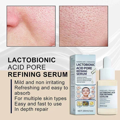 Lactobionic Acid Pore Shrink Serum Hyaluronic Face Moisturizing