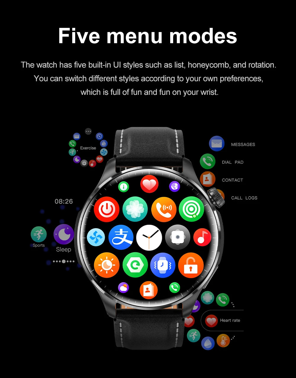 New GPS SmartWatch BluetoothCall IP68 Waterproof Men Women