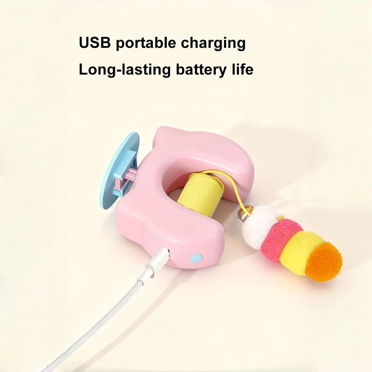 New Type Of Electric Cat Toy with 2 Ropes Smart Hanging