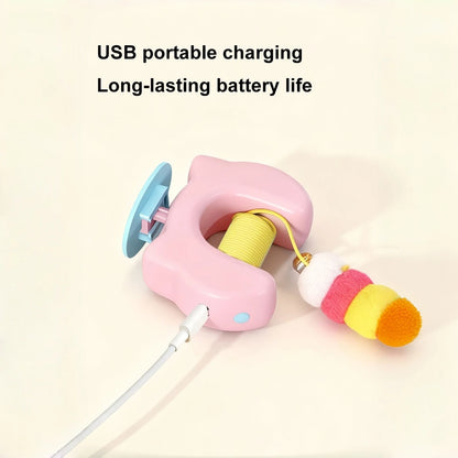 New Type Of Electric Cat Toy with 2 Ropes Smart Hanging
