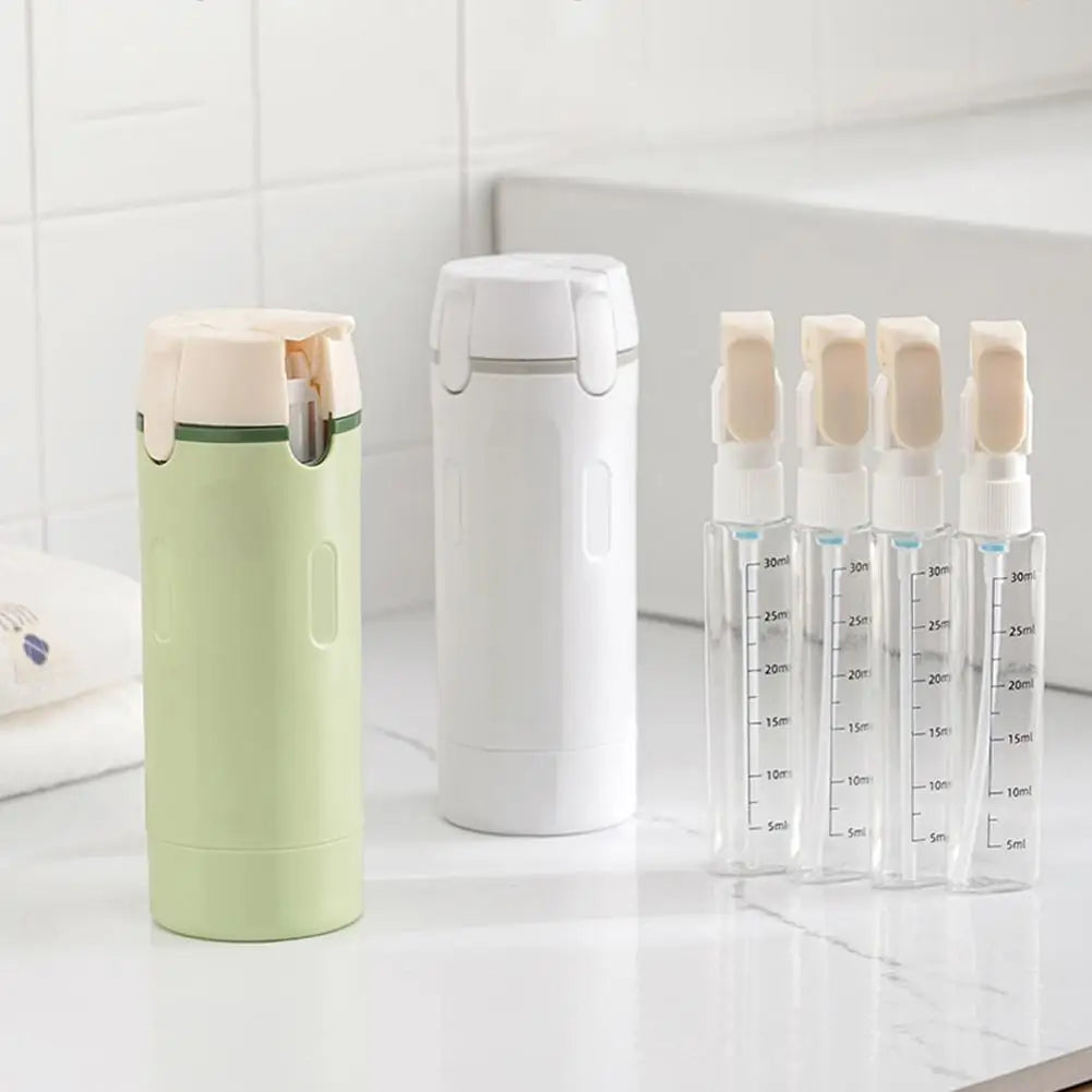 4-in-1 Portable Travel Refillable Bottles Set Cosmetics And Toiletries