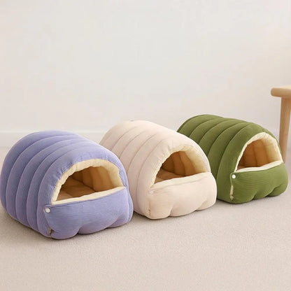 Pet House with Non-slip Base Washable Pet Bed