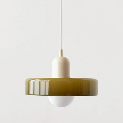 Nordic Retro Glass Pendant Lamps Indoor E27 LED Chandelier