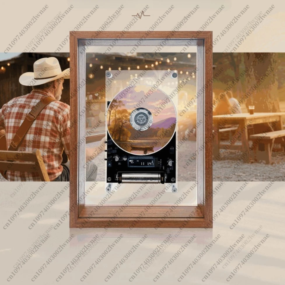 Transparent Acrylic Wall-mounted Photo Frame Cd Player