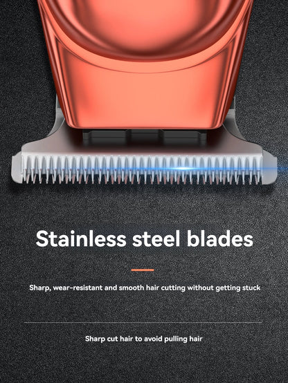 Stainless steel hairdresser electric push cut hair