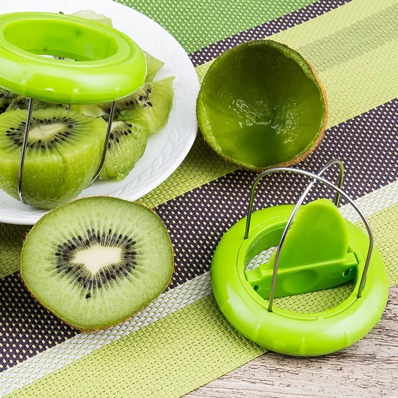 Kiwi fruit opener spoon peeling tool splitting artifact