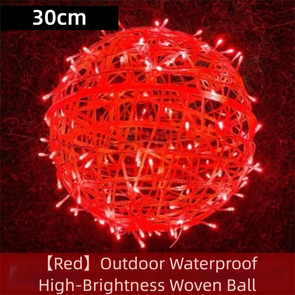New 20/28CM Festoon Rattan Ball Light Rattan Ball