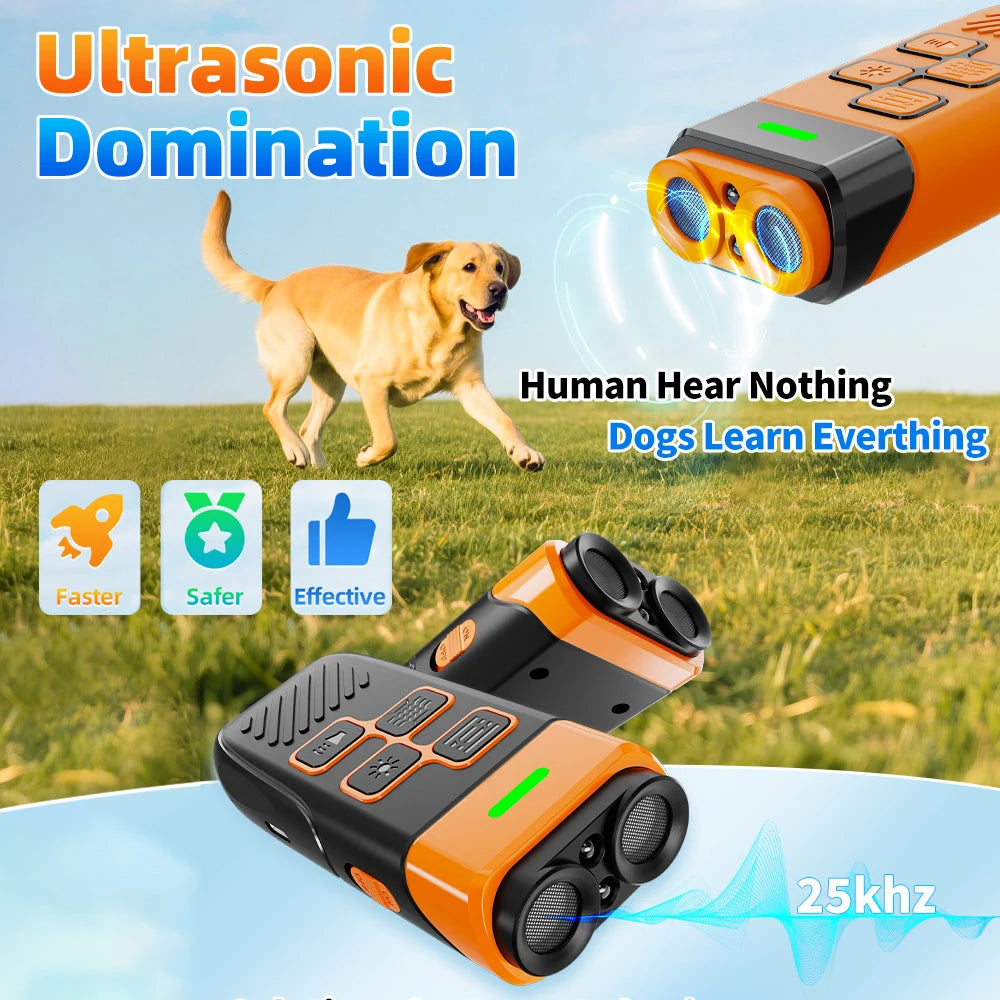 Dual Ultrasonic Pet Repeller Professional Dog Training
