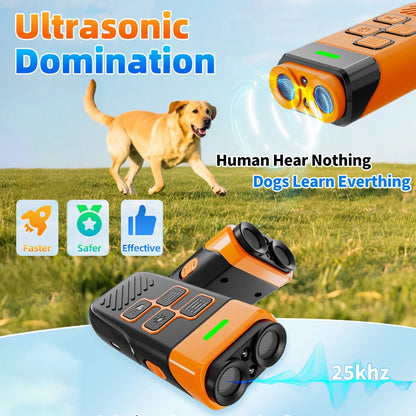 Dual Ultrasonic Pet Repeller Professional Dog Training