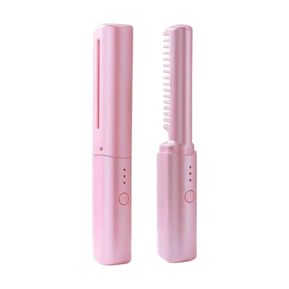 Mini Wireless Hair Straightener - Rechargeable Styling Tool