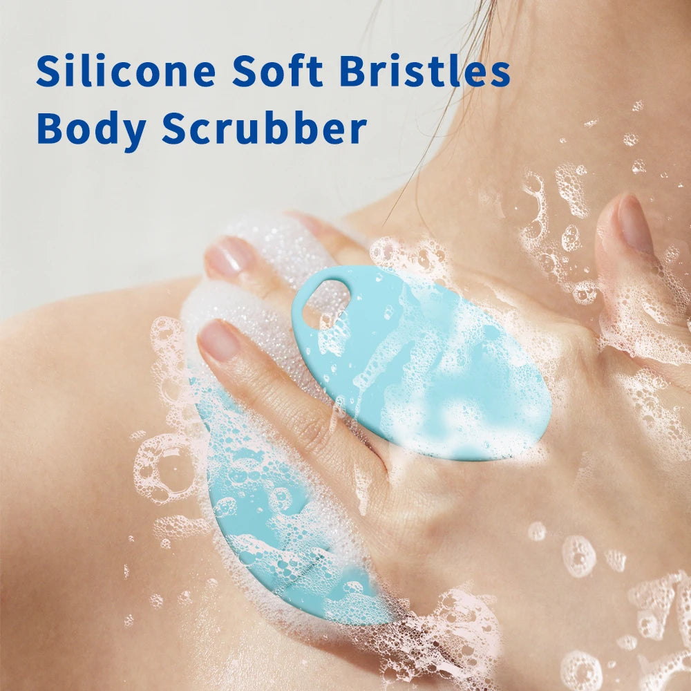 Soft Silicone Body Scrubber Shampoo Cleansing Brushes