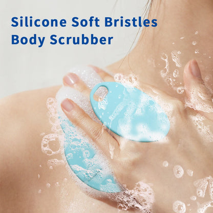 Soft Silicone Body Scrubber Shampoo Cleansing Brushes