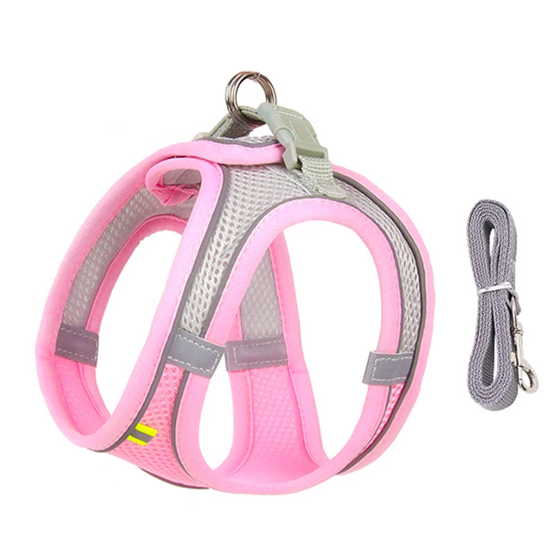 Dog Harness Leash Set for Small Dogs Adjustable Leash