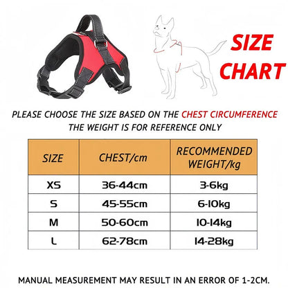 Adjustable Dog Harness Leash Set Chest Strap
