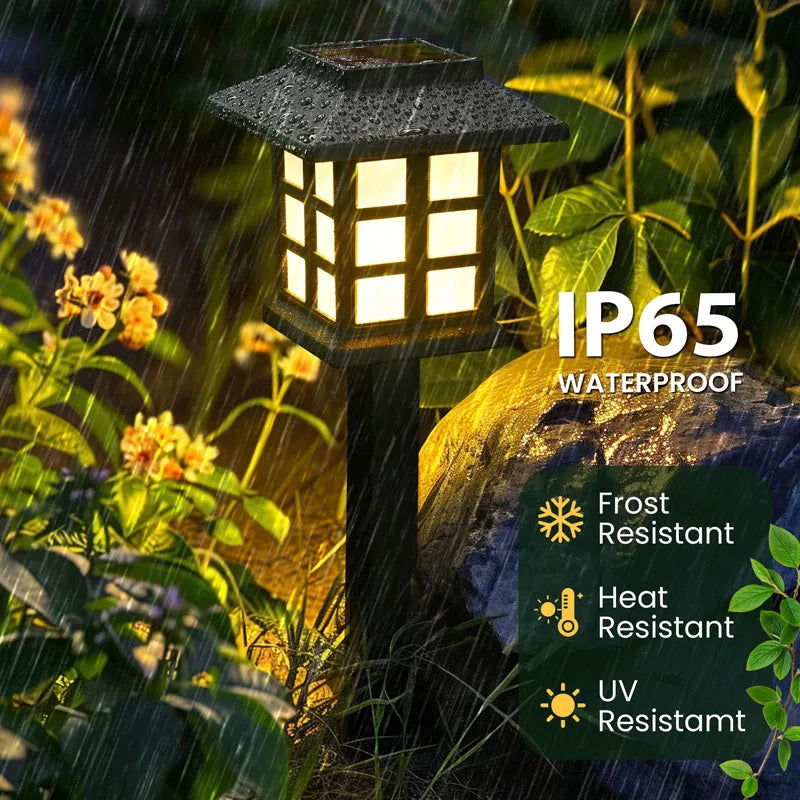 8 Pack Solar Pathway Garden Lights Outdoor Solar Lawn Lamp