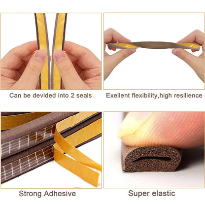 Door Insulation Seal Strip Tape Self-adhesive Acoustic
