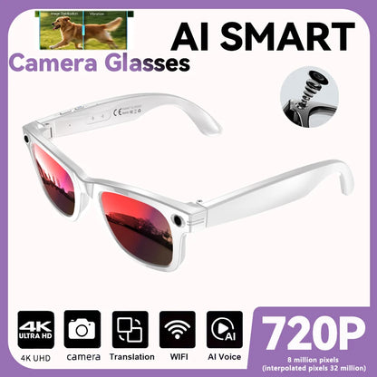 New Upgrade smart glasses With Camera Video Recording AI