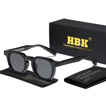 HBK New Square Retro Sunglasses Men Fashion