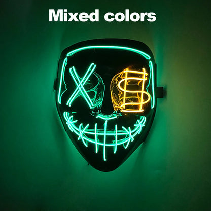 Halloween Party Supplies Luminous LED Purge Mask