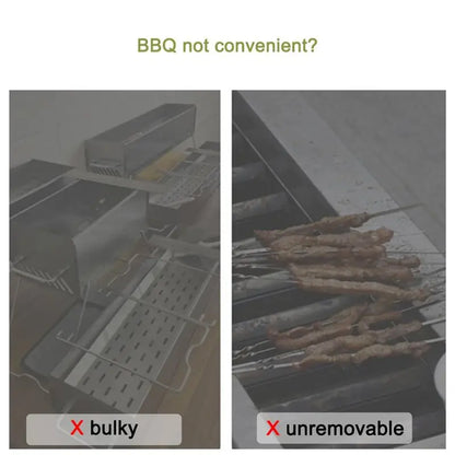 GYTB-Hotdog Grill Stainless Steel With Wooden Handle