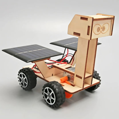 Solar Car Lunar Exploration Vehicle Children's Diy Hand-Assembled