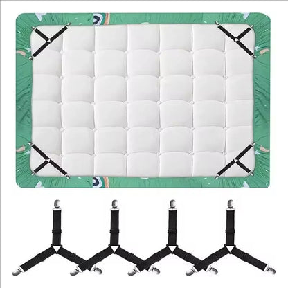 Bed Sheet Fasteners Adjustable Elastic Straps Mattress